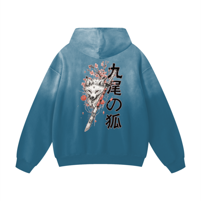 "KITSUNE" Monkey Wash  Oversized Hoodie