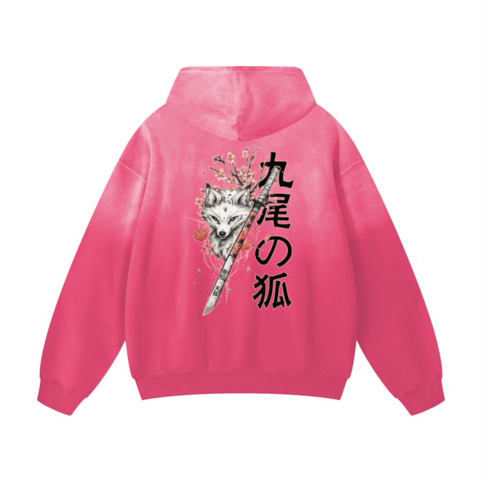 "KITSUNE" Monkey Wash  Oversized Hoodie