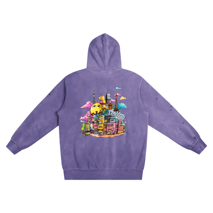 "TOKYO-TOON" Frayed Hoodie